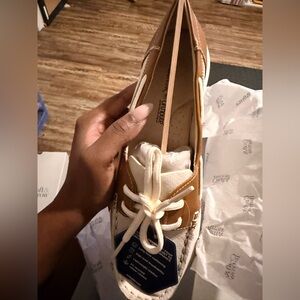 Croft & Barrow Tan and Cream Loafers